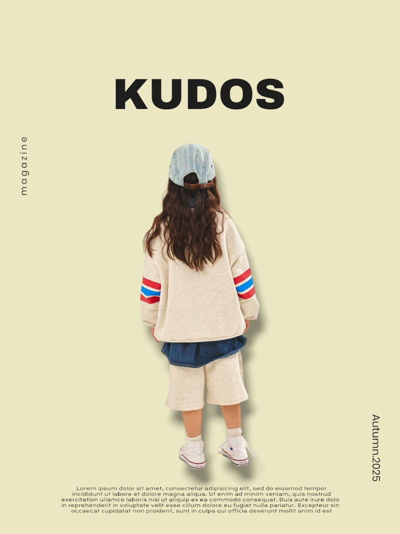 Kudos - Korean Children Fashion - #kidsshorts - Monotype Sweatshirt - 6
