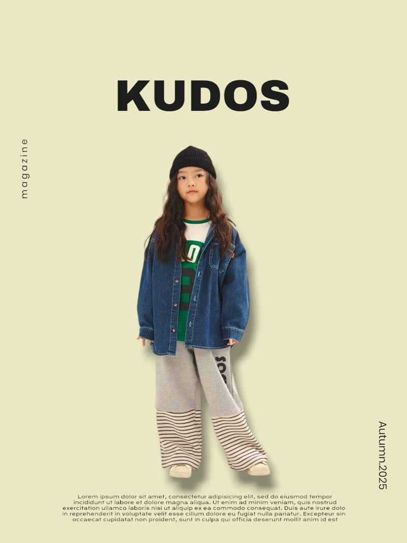 Kudos - Korean Children Fashion - #kidsshorts - Denim Shirt - 2