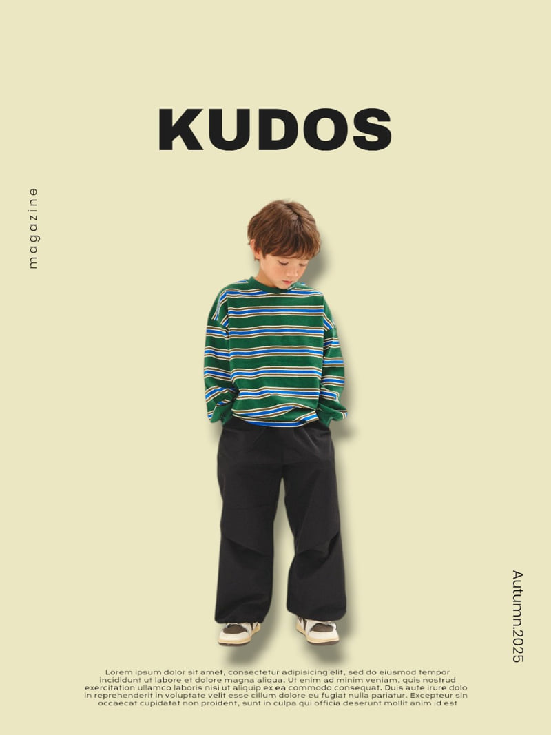 Kudos - Korean Children Fashion - #kidzfashiontrend - Striped Long-Sleeve Tee - 6