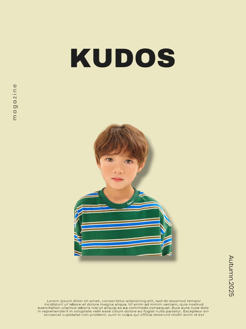 Kudos - Korean Children Fashion - #magicofchildhood - Striped Long-Sleeve Tee - 9
