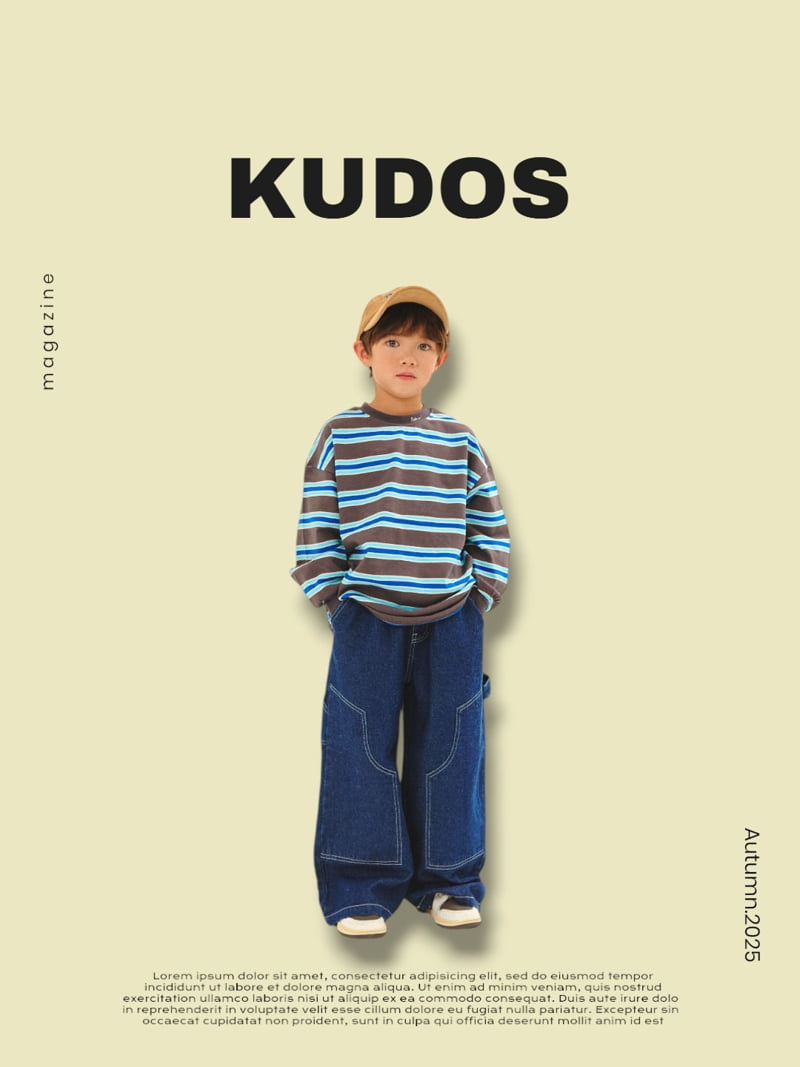 Kudos - Korean Children Fashion - #todddlerfashion - Striped Long-Sleeve Tee - 12