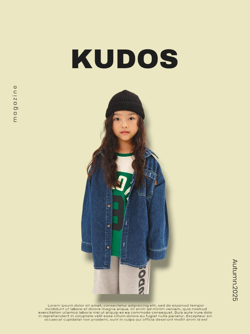 Kudos - Korean Children Fashion - #todddlerfashion - Denim Shirt - 10