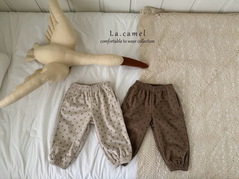 La Camel - Korean Baby Fashion - #babyboutique - Pom Pom Corduroy Pants