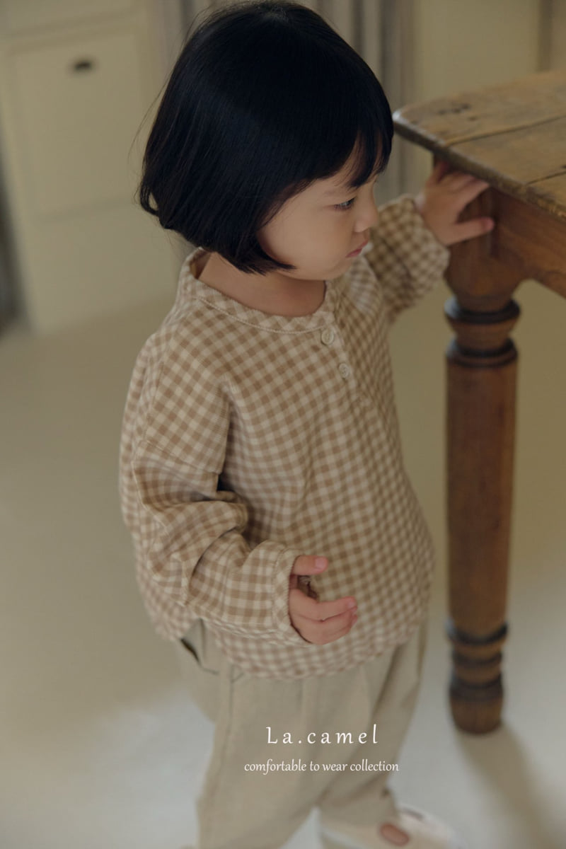 La Camel - Korean Baby Fashion - #babyboutique - Latte Corduroy Shirt - 6