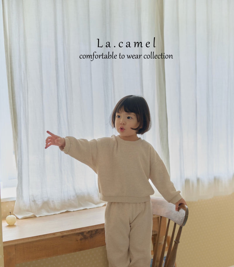 La Camel - Korean Baby Fashion - #babyboutiqueclothing - Waffle Set - 5