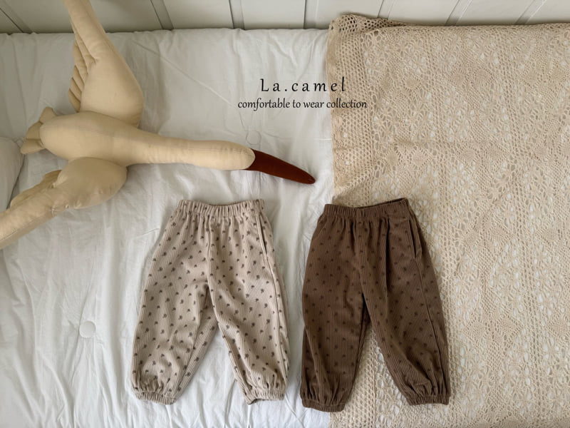 La Camel - Korean Baby Fashion - #babyclothing - Pom Pom Corduroy Pants - 3
