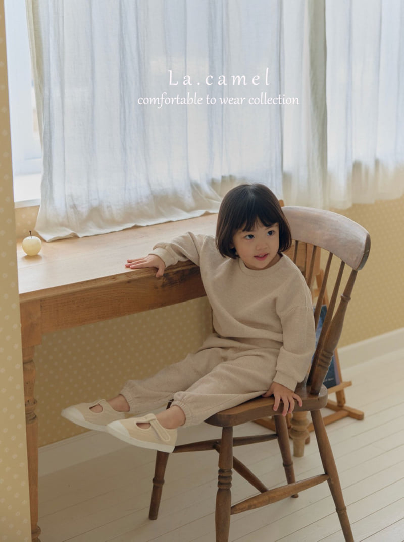 La Camel - Korean Baby Fashion - #babyfashion - Waffle Set - 7
