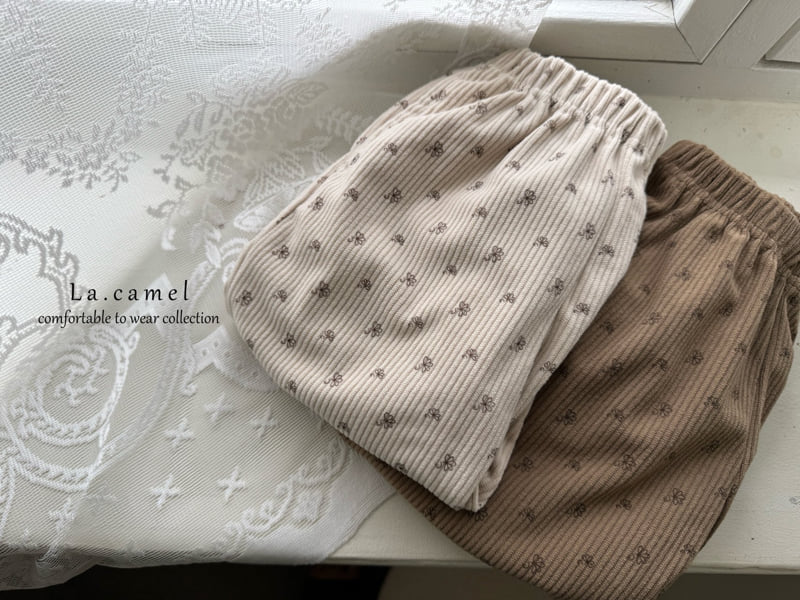 La Camel - Korean Baby Fashion - #babyclothing - Pom Pom Corduroy Pants - 4
