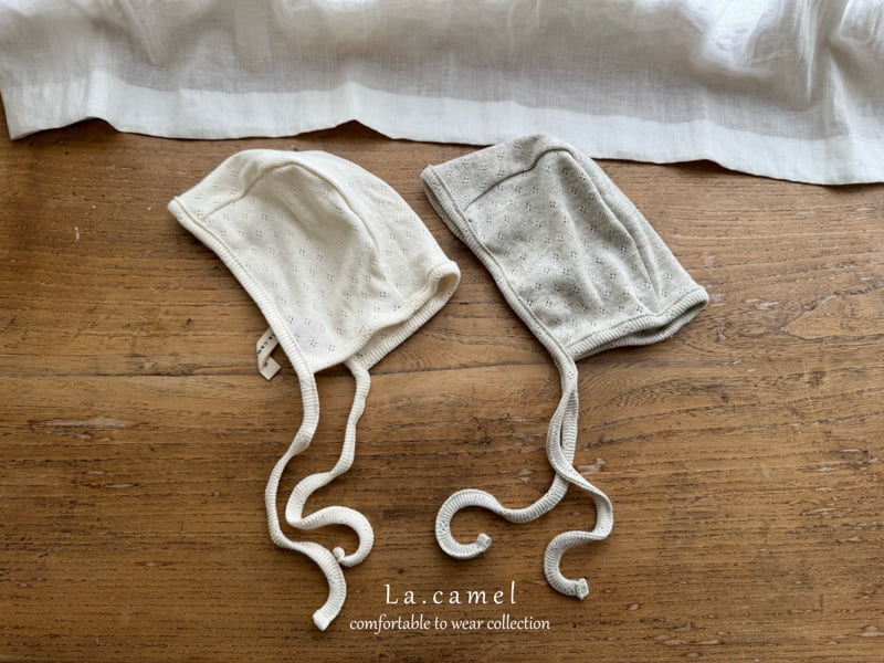 La Camel - Korean Baby Fashion - #babyfashion - Vanilla Eyelet Hat