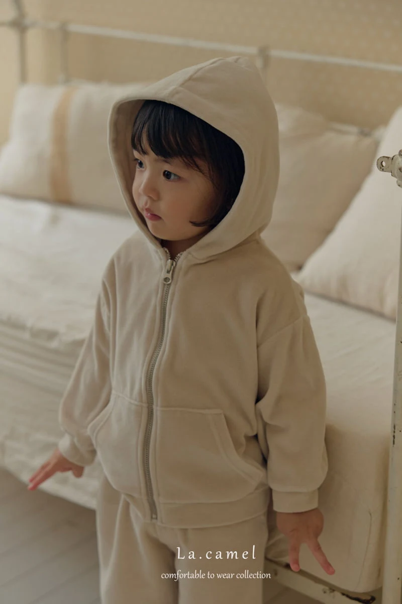 La Camel - Korean Baby Fashion - #babyfashion - Velour Hoodie - 11