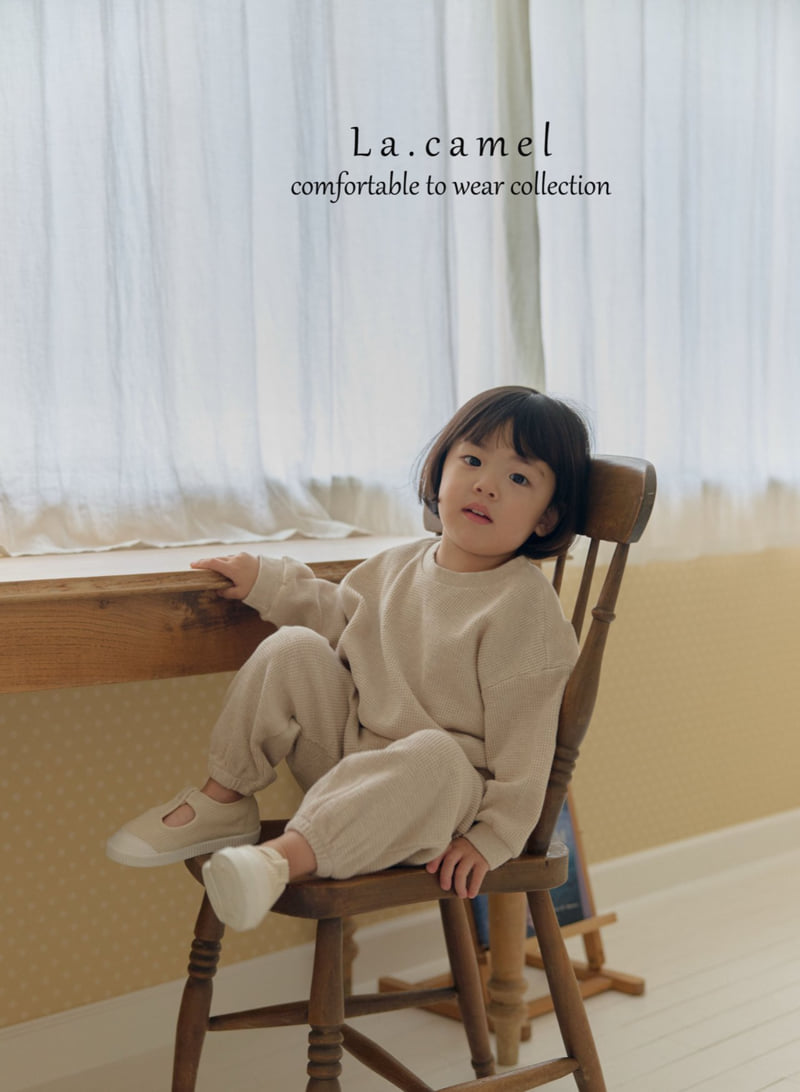 La Camel - Korean Baby Fashion - #babygirlfashion - Waffle Set - 9
