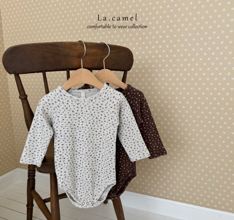 La Camel - Korean Baby Fashion - #babygirlfashion - Flower Eyelet Suit