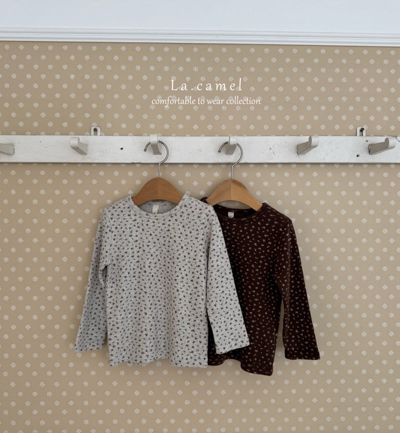 La Camel - Korean Baby Fashion - #babylifestyle - Flower Eyelet Tee - 3