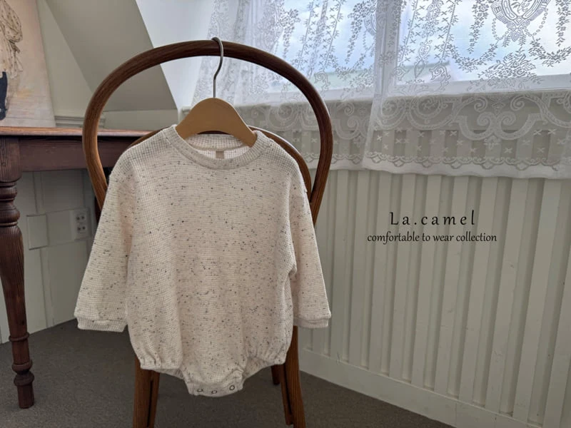 La Camel - Korean Baby Fashion - #babyootd - Cookie Waffle Suit