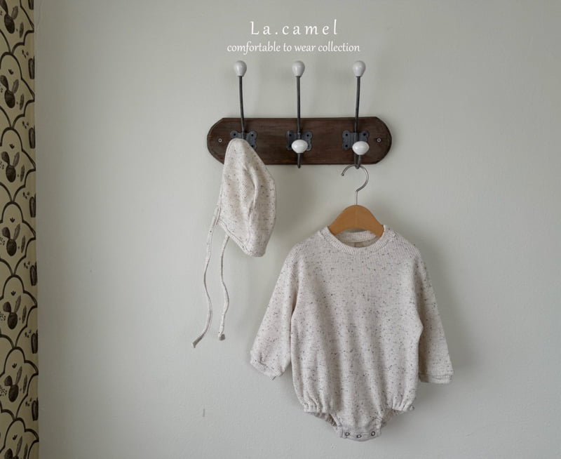 La Camel - Korean Baby Fashion - #babyoutfit - Cookie Waffle Suit - 3