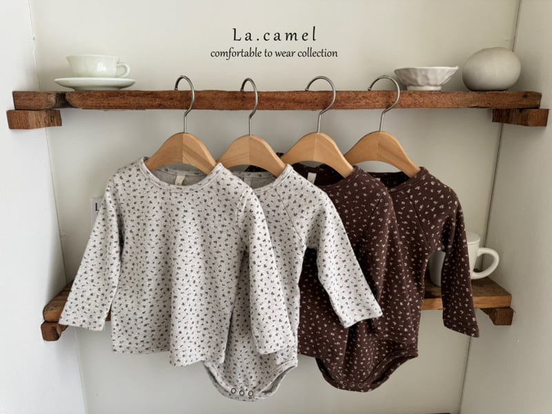 La Camel - Korean Baby Fashion - #babyoutfit - Flower Eyelet Tee - 7