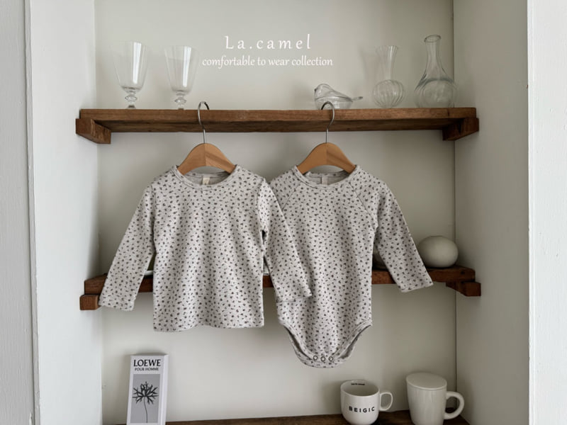 La Camel - Korean Baby Fashion - #babyoutfit - Flower Eyelet Suit - 5