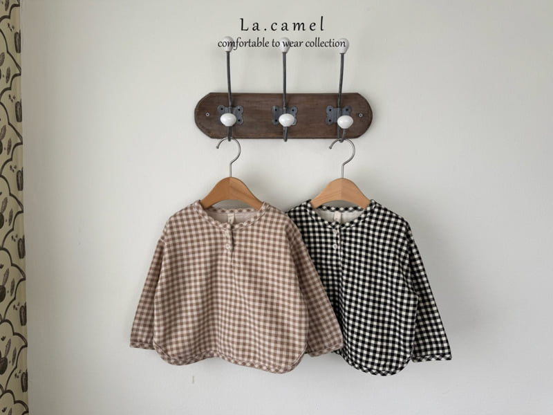 La Camel - Korean Baby Fashion - #babyoutfit - Latte Corduroy Shirt