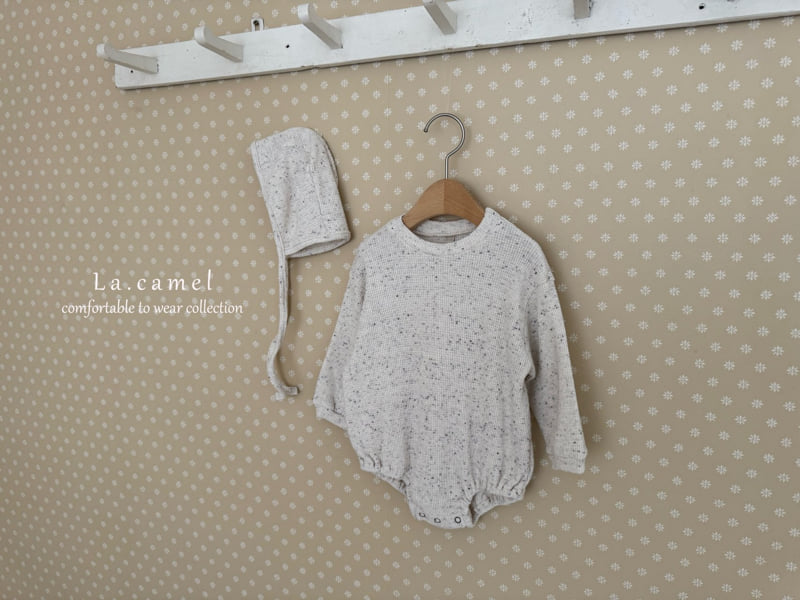 La Camel - Korean Baby Fashion - #babyoutfit - Cookie Waffle Suit - 4