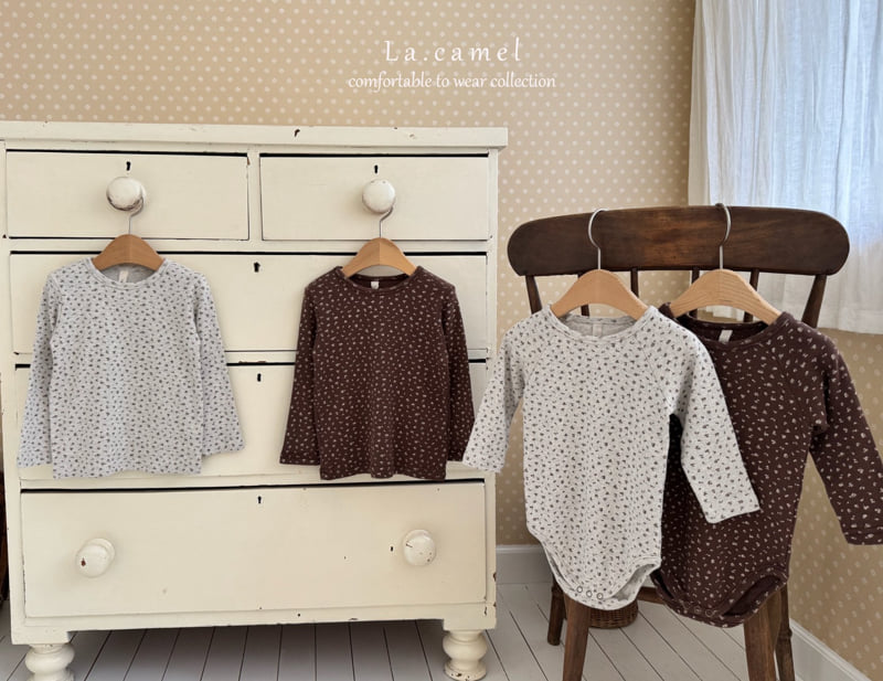La Camel - Korean Baby Fashion - #babywear - Flower Eyelet Suit - 7