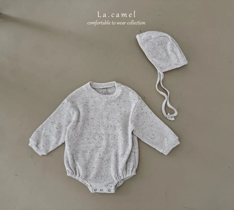 La Camel - Korean Baby Fashion - #onlinebabyboutique - Cookie Waffle Suit - 5