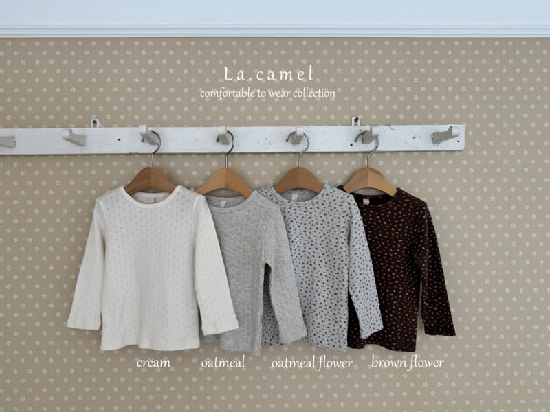 La Camel - Korean Baby Fashion - #onlinebabyboutique - Flower Eyelet Tee - 9