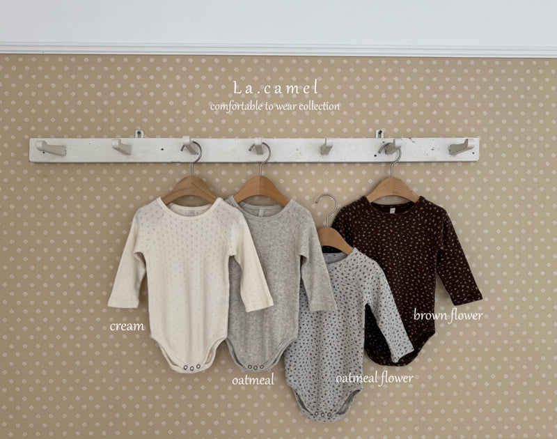 La Camel - Korean Baby Fashion - #onlinebabyboutique - Flower Eyelet Suit - 8