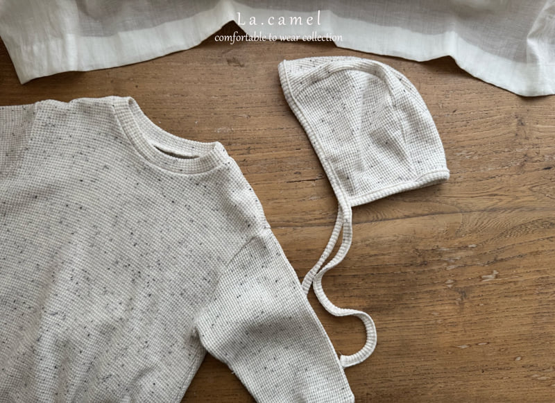 La Camel - Korean Baby Fashion - #onlinebabyshop - Cookie Waffle Suit - 6