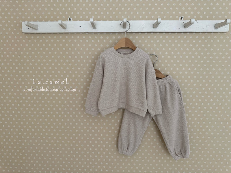 La Camel - Korean Baby Fashion - #smilingbaby - Waffle Set - 3