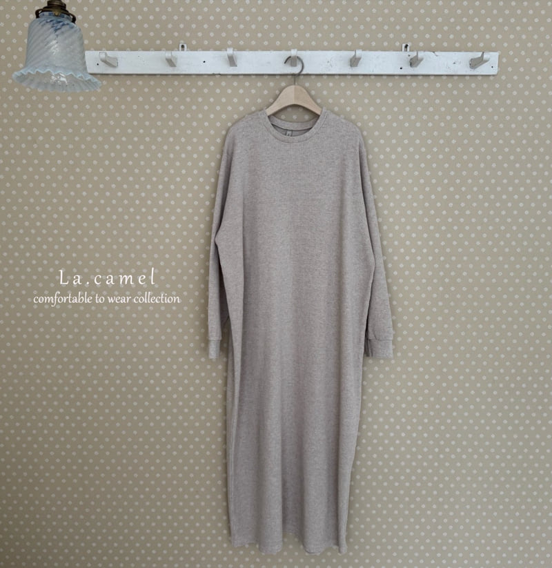 La Camel - Korean Women Fashion - #momslook - Waffle Adult One-piece