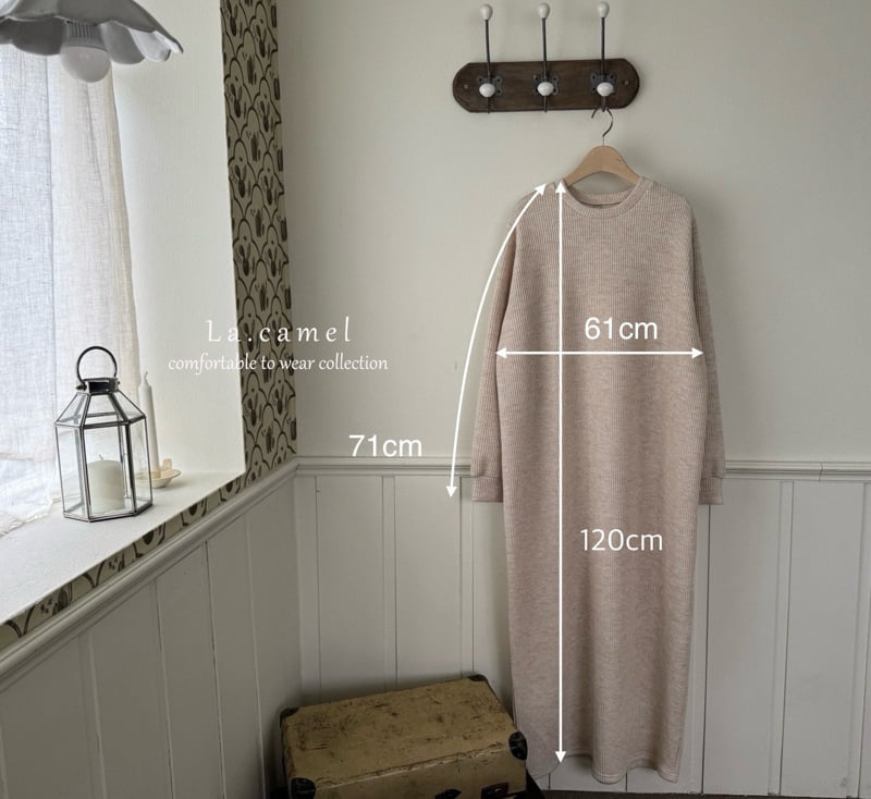 La Camel - Korean Women Fashion - #vintageinspired - Cheese One-piece (Adult) - 3