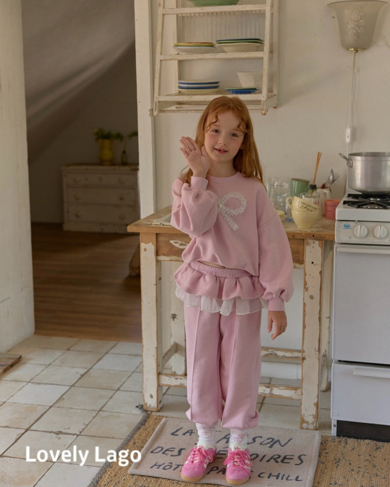 Lago - Korean Children Fashion - #Kfashion4kids - Pearl Lace Sweatshirt - 8
