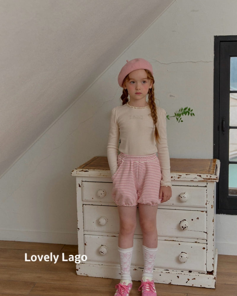 Lago - Korean Children Fashion - #Kfashion4kids - Lace Ribbed Tee - 7