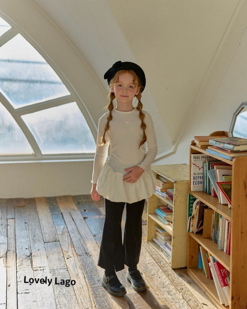 Lago - Korean Children Fashion - #childofig - Heart Bootcut Pants - 9