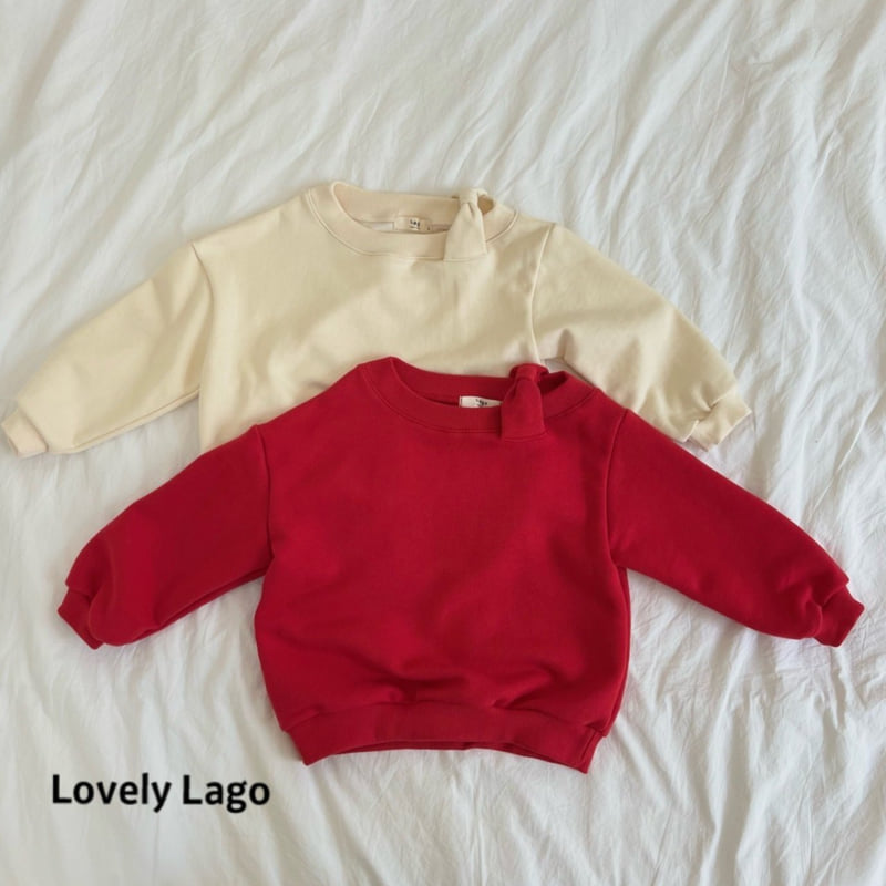 Lago - Korean Children Fashion - #childofig - Ribbon Unbalanced Sweatshirt