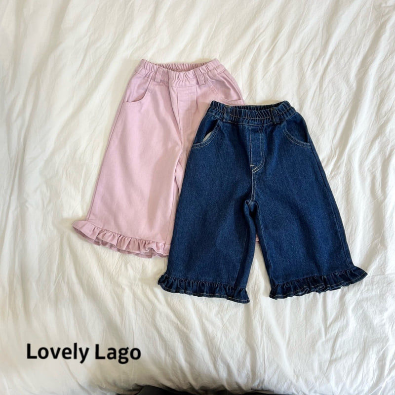 Lago - Korean Children Fashion - #childrensboutique - Frill Capri Pants