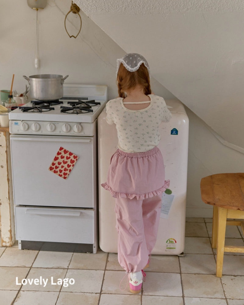 Lago - Korean Children Fashion - #childofig - Flower Eyelet Tee - 4