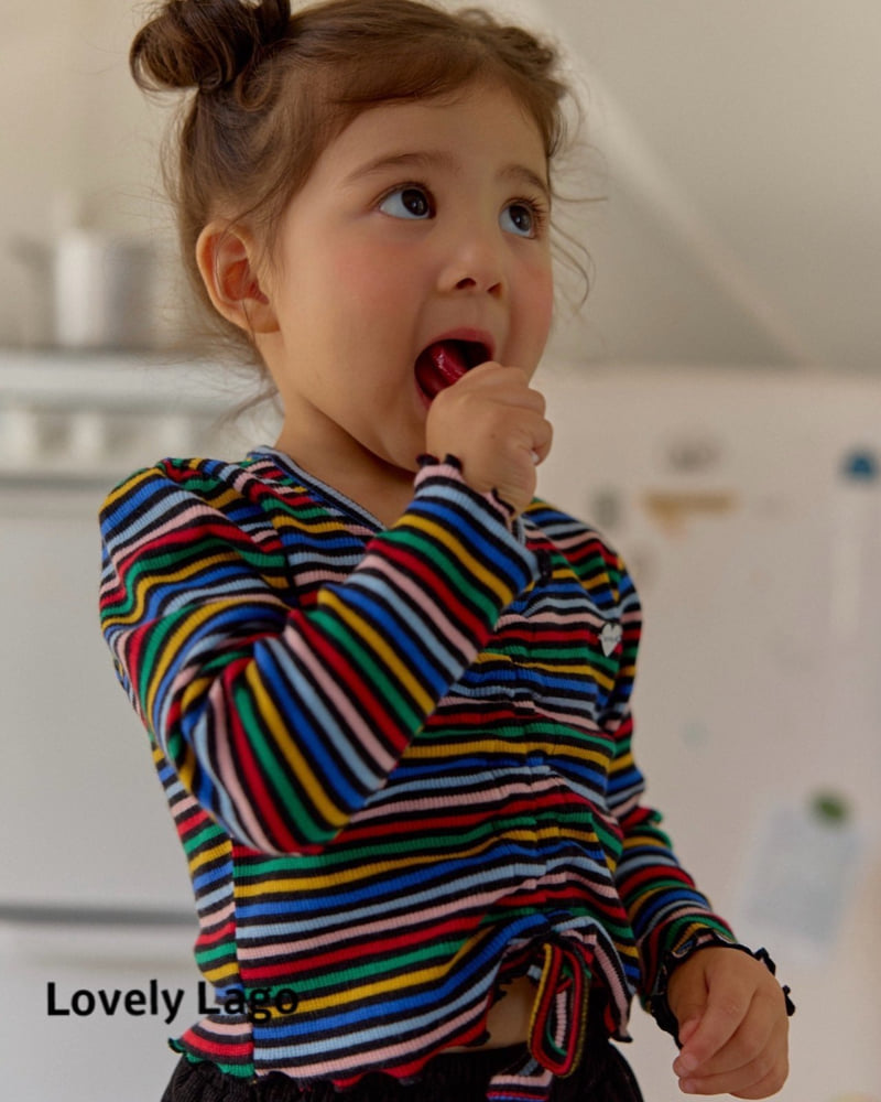 Lago - Korean Children Fashion - #designkidswear - Rainbow Shirring Tee - 7