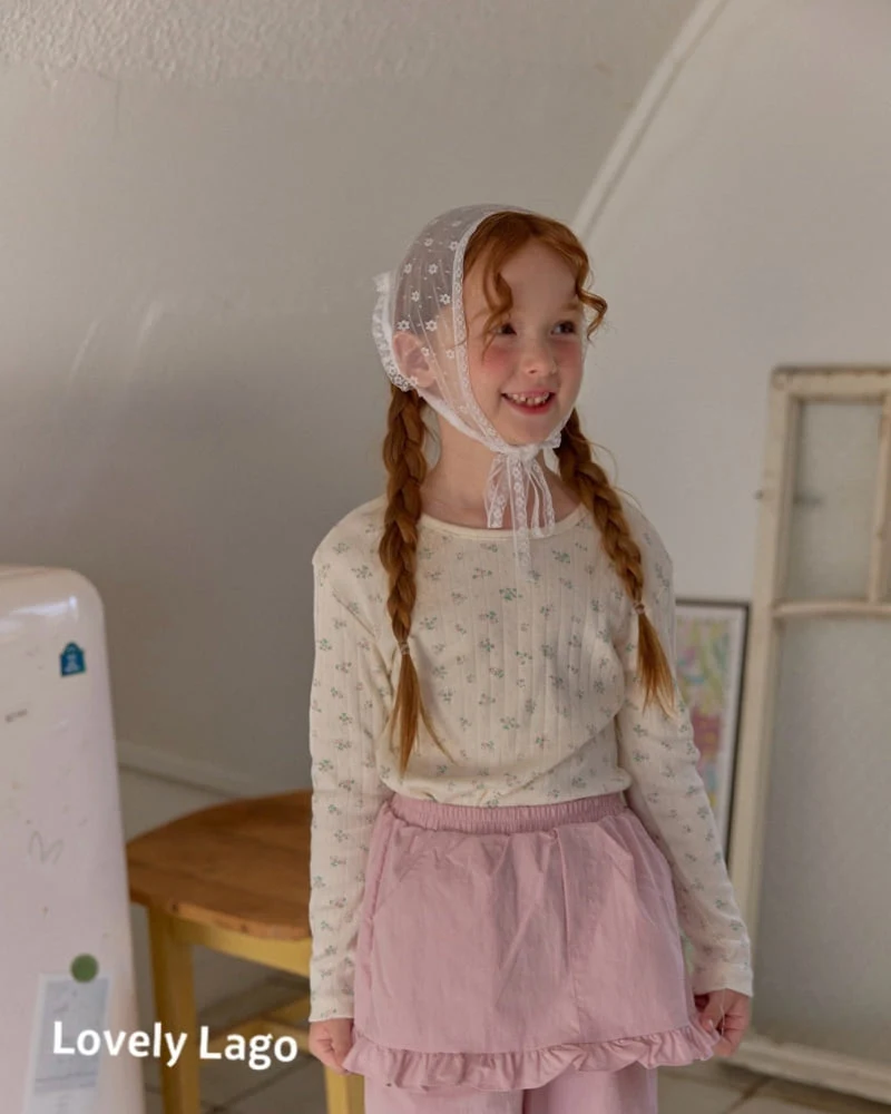 Lago - Korean Children Fashion - #designkidswear - Flower Eyelet Tee - 5