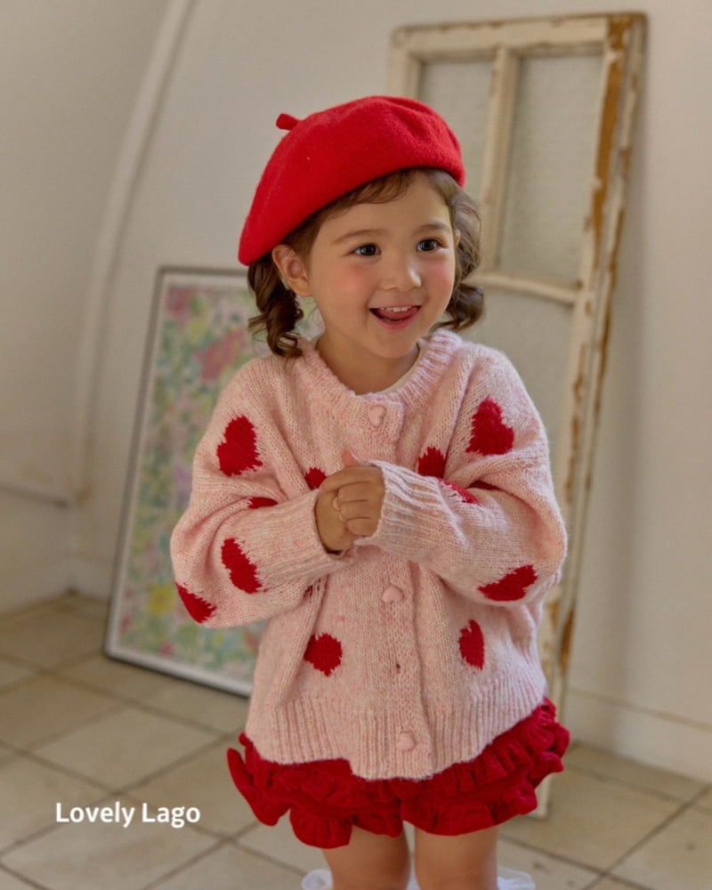 Lago - Korean Children Fashion - #fashionkids - Heart Fuzzy Cardigan - 5