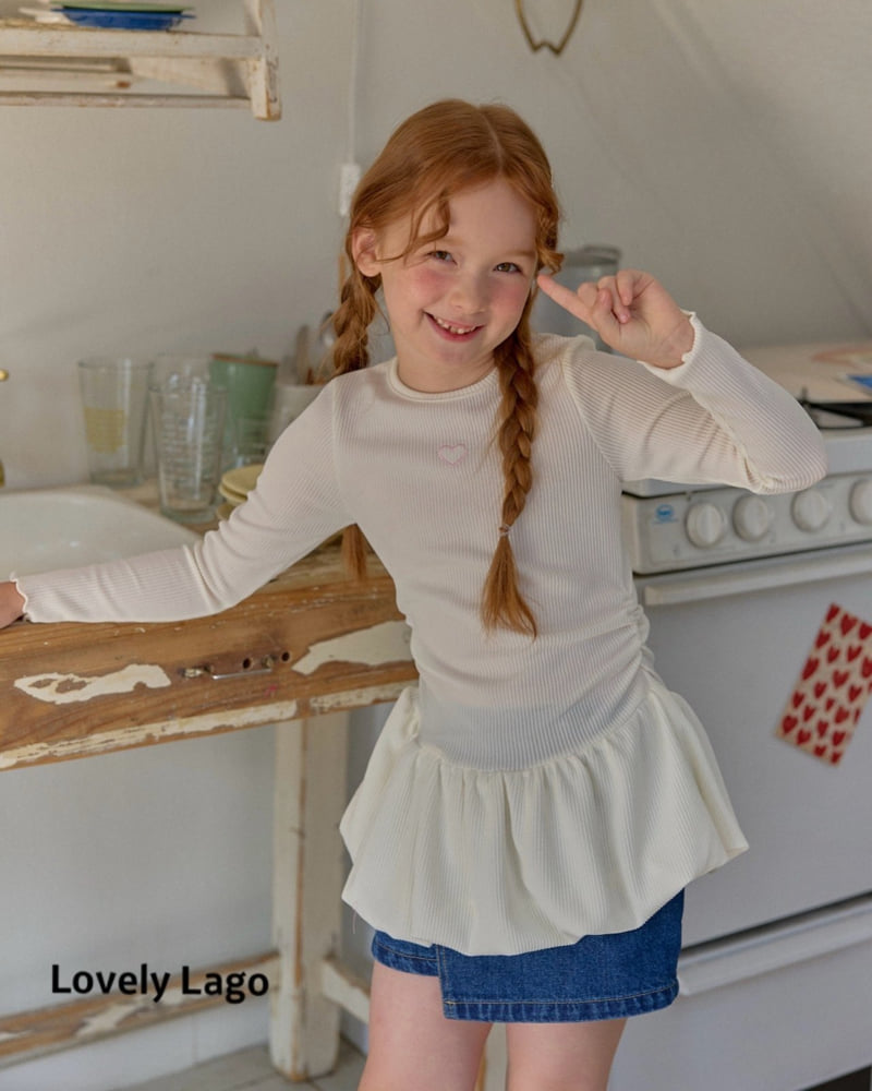 Lago - Korean Children Fashion - #fashionkids - Balloon Ribbed Tee - 3