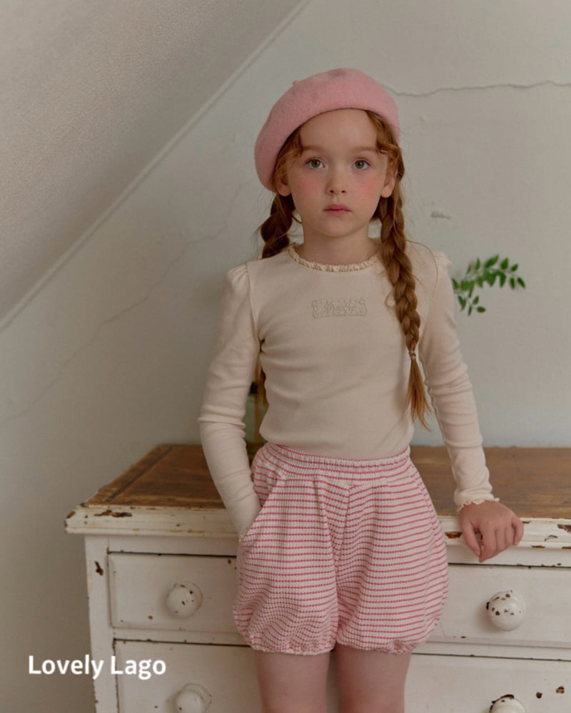 Lago - Korean Children Fashion - #fashionkids - Lace Ribbed Tee - 3