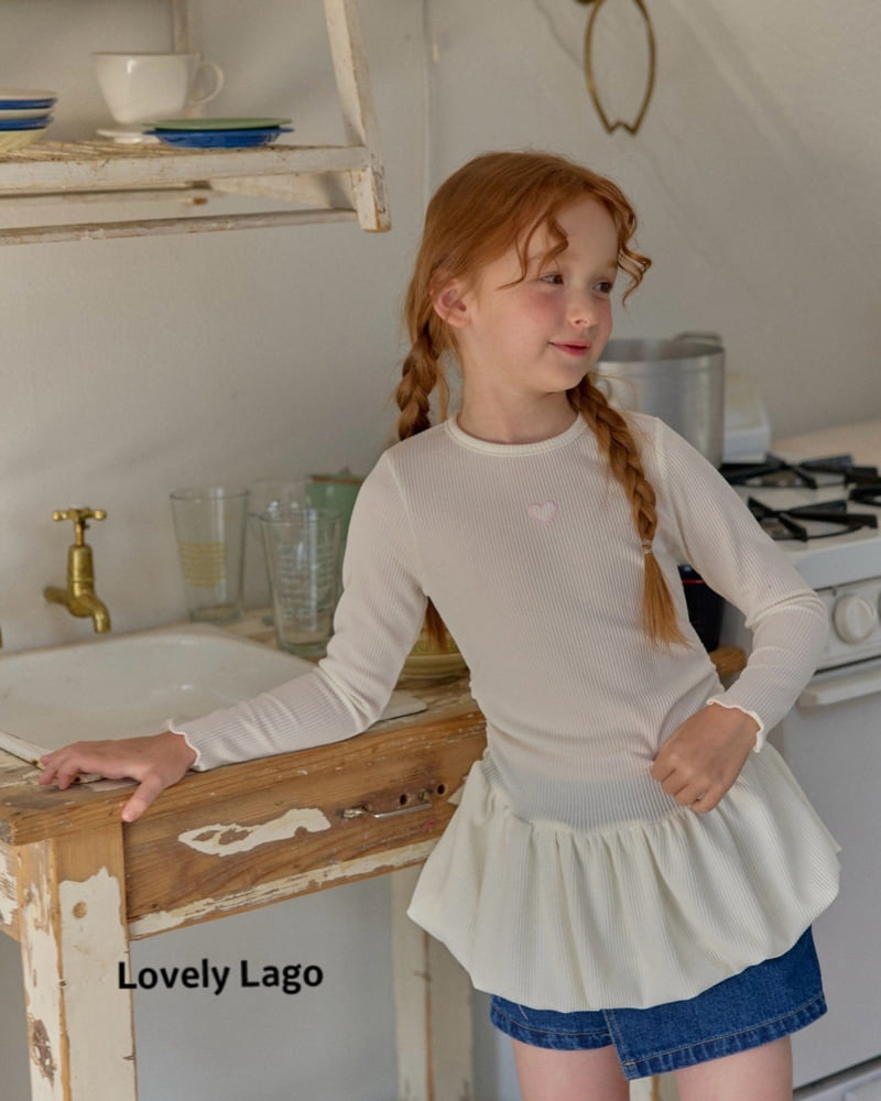 Lago - Korean Children Fashion - #fashionkids - Balloon Ribbed Tee - 4
