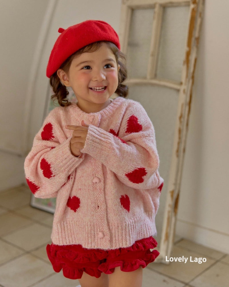 Lago - Korean Children Fashion - #kidsstore - Heart Fuzzy Cardigan - 7