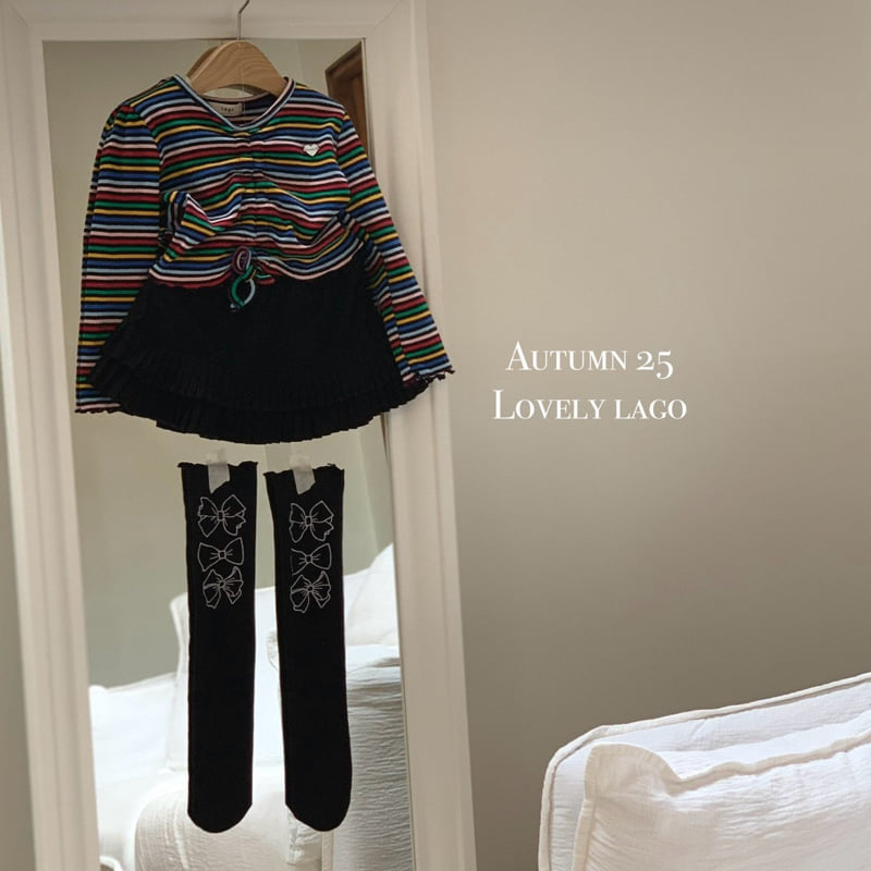 Lago - Korean Children Fashion - #kidsstore - Rainbow Shirring Tee - 11