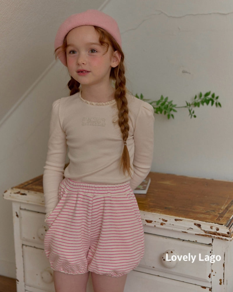 Lago - Korean Children Fashion - #kidsstore - Lace Ribbed Tee - 5