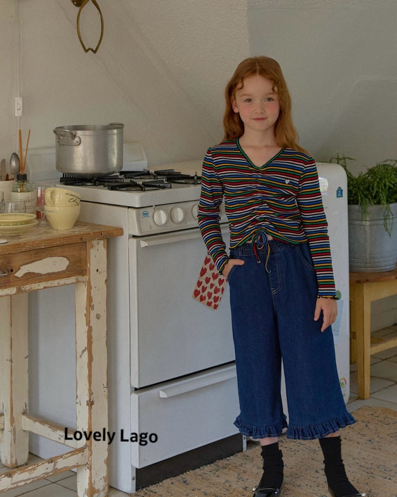 Lago - Korean Children Fashion - #kidzfashiontrend - Frill Capri Pants - 7