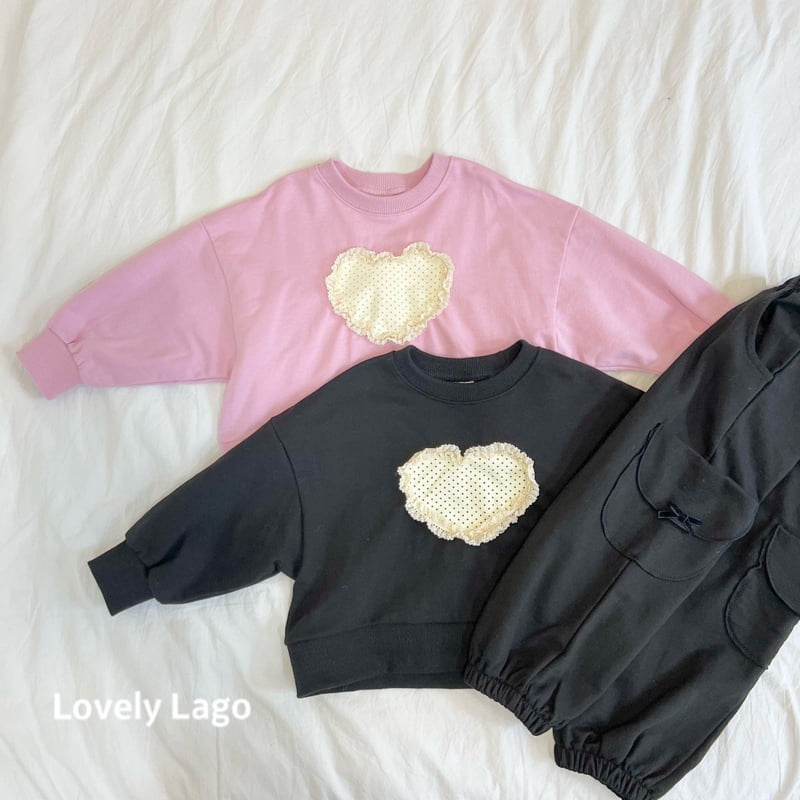 Lago - Korean Children Fashion - #kidzfashiontrend - Heart Dot Set