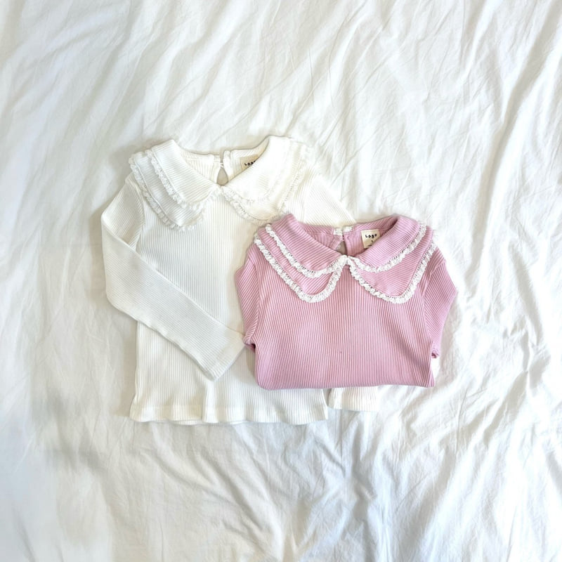 Lago - Korean Children Fashion - #kidzfashiontrend - Double Collar Tee