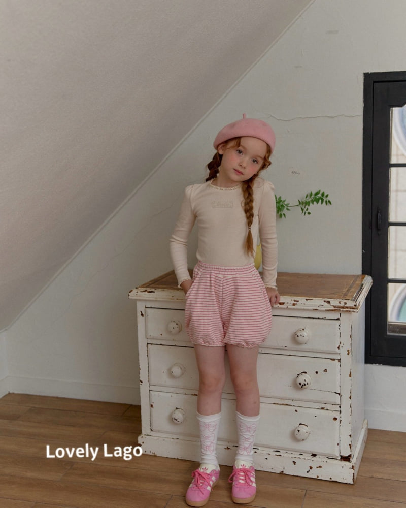Lago - Korean Children Fashion - #littlefashionista - Lace Ribbed Tee - 8
